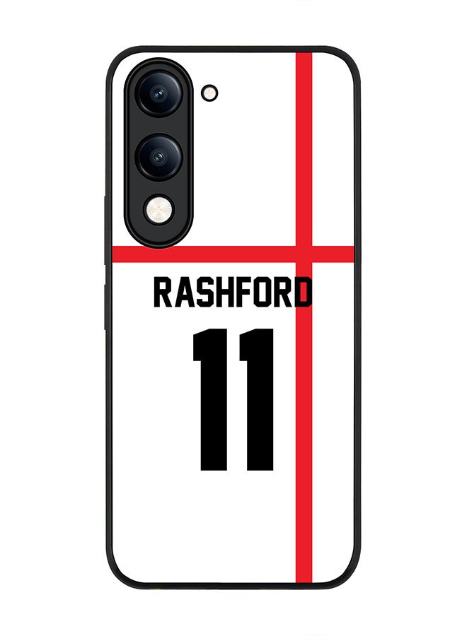 For vivo Y04 / Y29t 5G Case,Slim fit Camera Protection, Shockproof Thin Phone cover  - Football - England,  Rashford